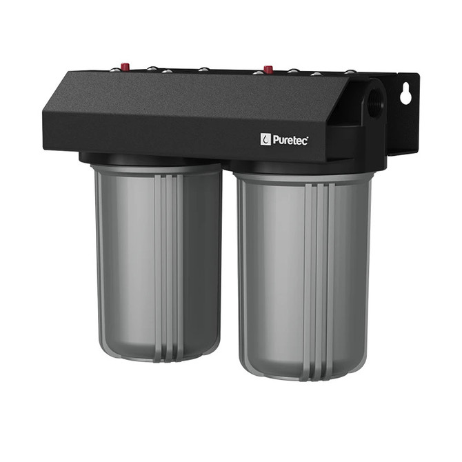 EM2-80 Puretec EM2-80 Puretec Whole House Rainwater Filter 1.5" conn, 10" Lge Dia, PL20MP1 + PX01MP1 incl, 80 lpm