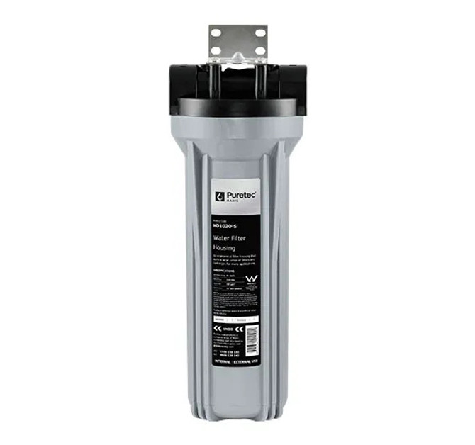 HD1020-K Puretec HD1020-K Puretec Standard Dia 10" Filter Housing, 3/4" conn, Spanner & Bracket incl