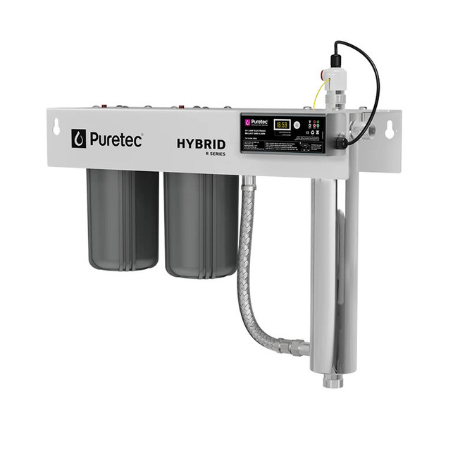 HYBRID-R1 Puretec HYBRID-R1 Puretec Hybrid R1 Dual Filter & UV System, 75 lpm Reversible Bracket