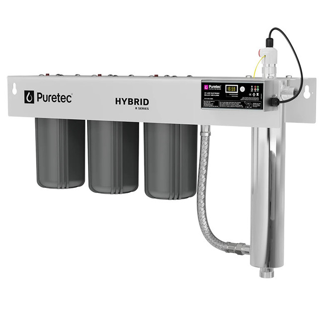 HYBRID-R10 Puretec HYBRID-R10 Puretec Hybrid R10 Triple Filter & UV System 60 lpm Reversible Bracket