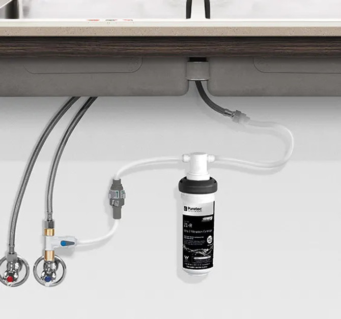 Z1-MW-K Puretec Z1-MW-K Puretec Mains Water Quick Twist Filter System 0.1um - not including tap