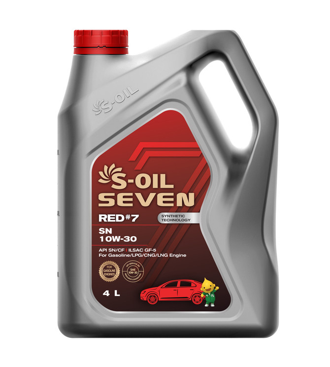 S-Oil Red #7 SN 10W-30 5L; S-Oil Lubricants Australia S-Oil Red #7 SN 10W-30 5L; S-Oil Lubricants Australia