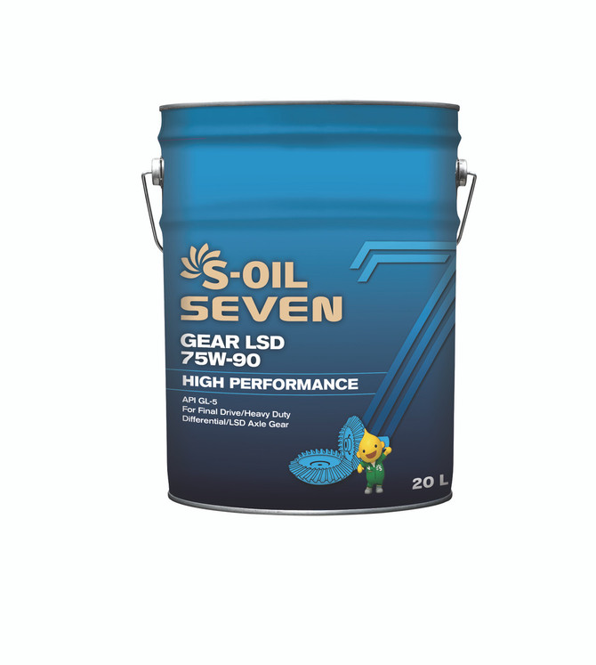 S-Oil 7 Gear Oil LSD 75W-90 Oil 20L; S-Oil Lubricants Australia S-Oil 7 Gear Oil LSD 75W-90 Oil 20L; S-Oil Lubricants Australia