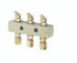 6133 Alemlube Header block 3 outlet c/w 6mm fittings and grease nipples;