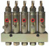 41250085221 Bekaone BL-1 Series five stage grease injector manifold;