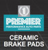 CP1820 Premier Ceramic Brake Pads - Premier