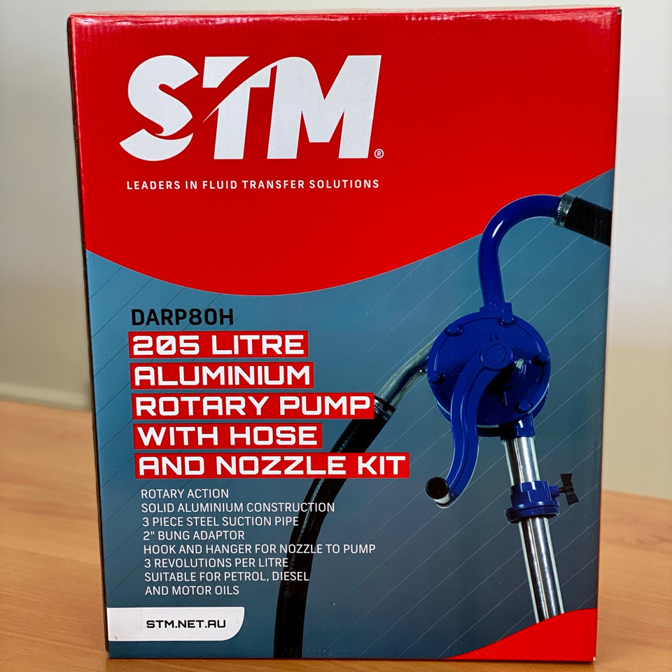 DARP80H STM 205 Litre Rotary Pump With Hose Filter Discounters