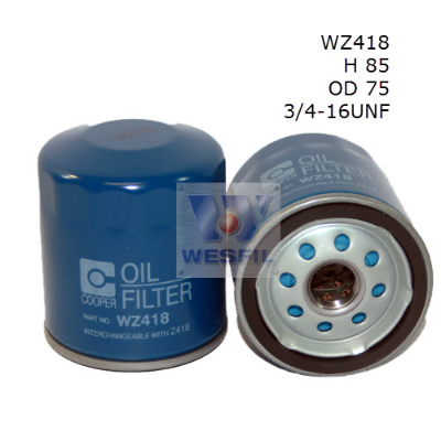 WZ418 Wesfil Oil Filter