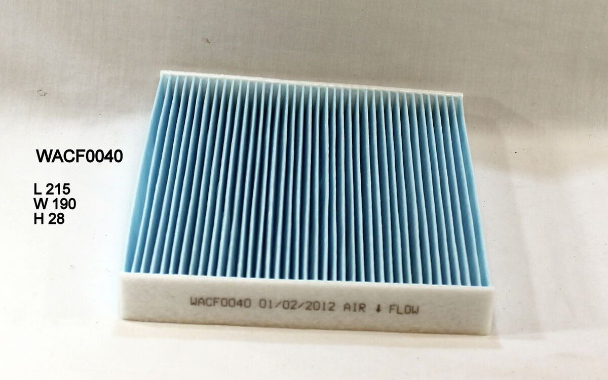 WACF0040 Wesfil Cabin Filter; RCA164P / 178P / 260P