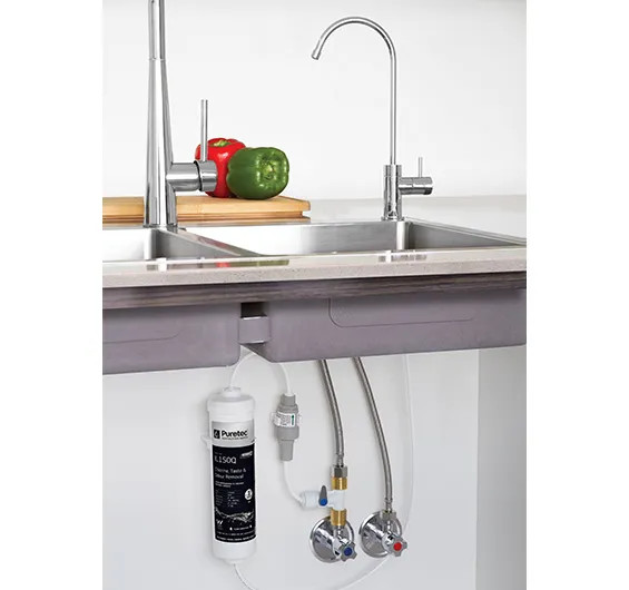 X4 Puretec X4 Puretec Inline filter system, high loop faucet, with Silver Carbon IL150Q
