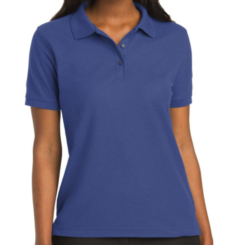 Embroidered Womens Silk Touch Polo-SimsLohman