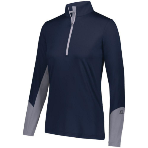 Embroidered Russell Ladies' Hybrid Pullover-SimsLohman