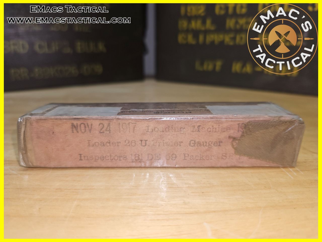 .45 ACP Pistol Ball M1911 WWI Frankford Arsenal Box