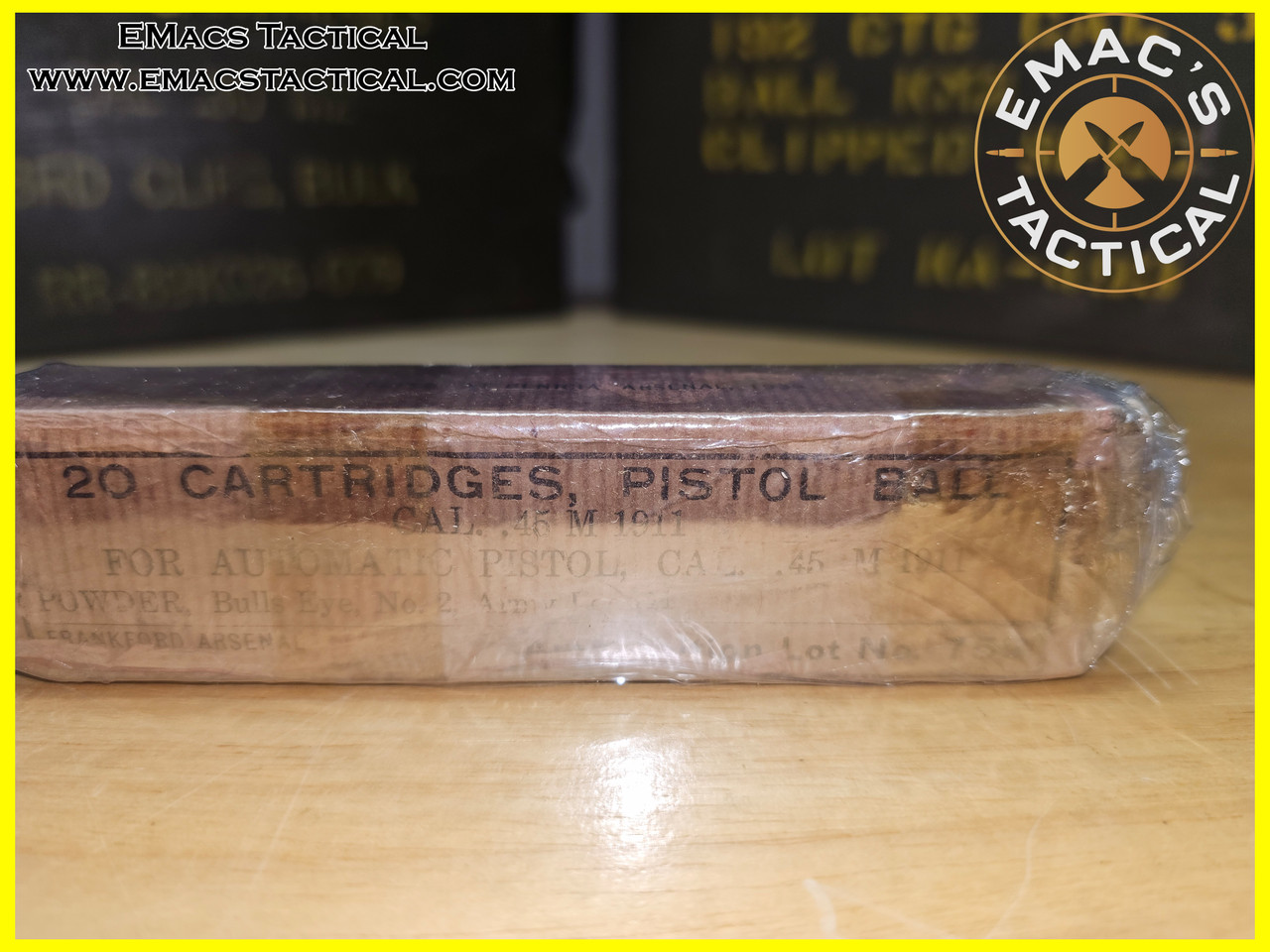 .45 ACP Pistol Ball M1911 Ammo Frankford Arsenal 1939