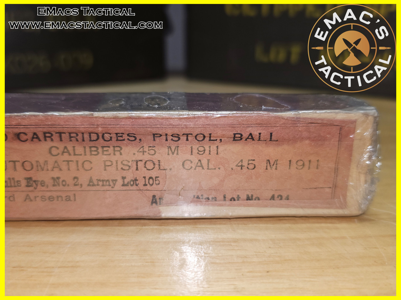 .45 ACP Pistol Ball Frankford Arsenal M1911 Lot 424