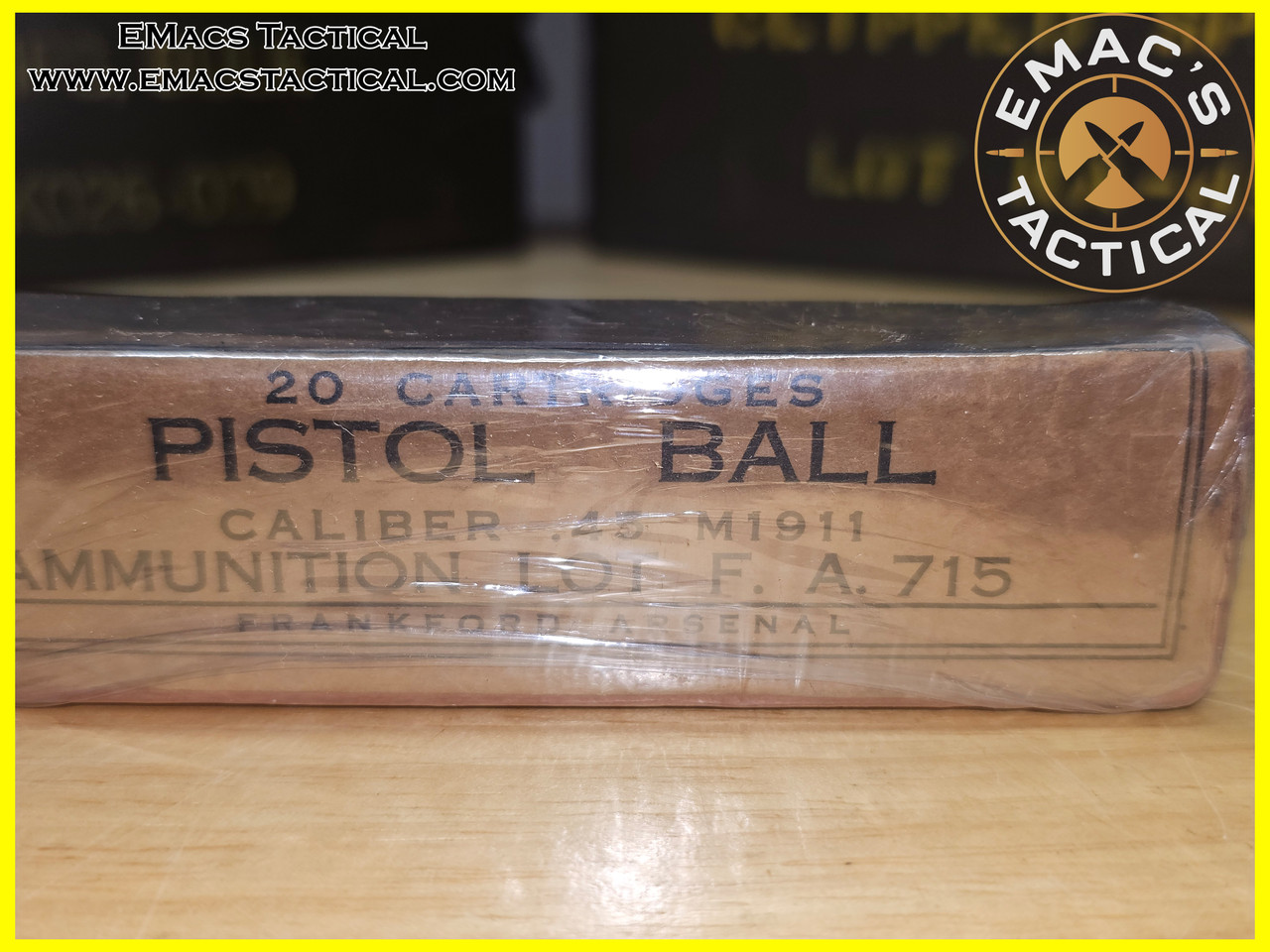 .45 ACP Pistol Ball Frankford Arsenal M1911 F.A. 715
