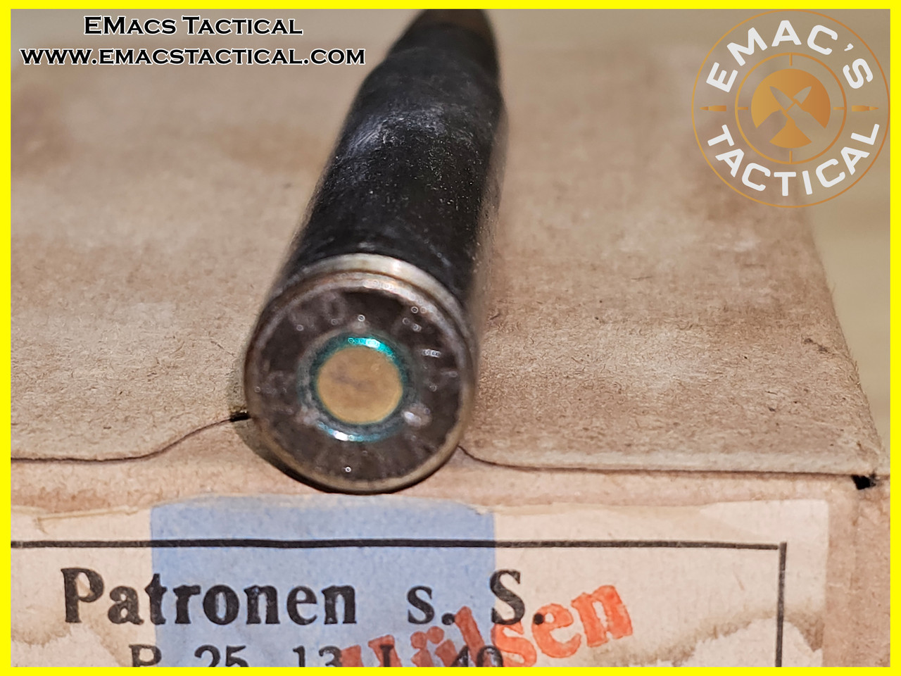 8mm Mauser WWII German P.25 13 Heavy Ball