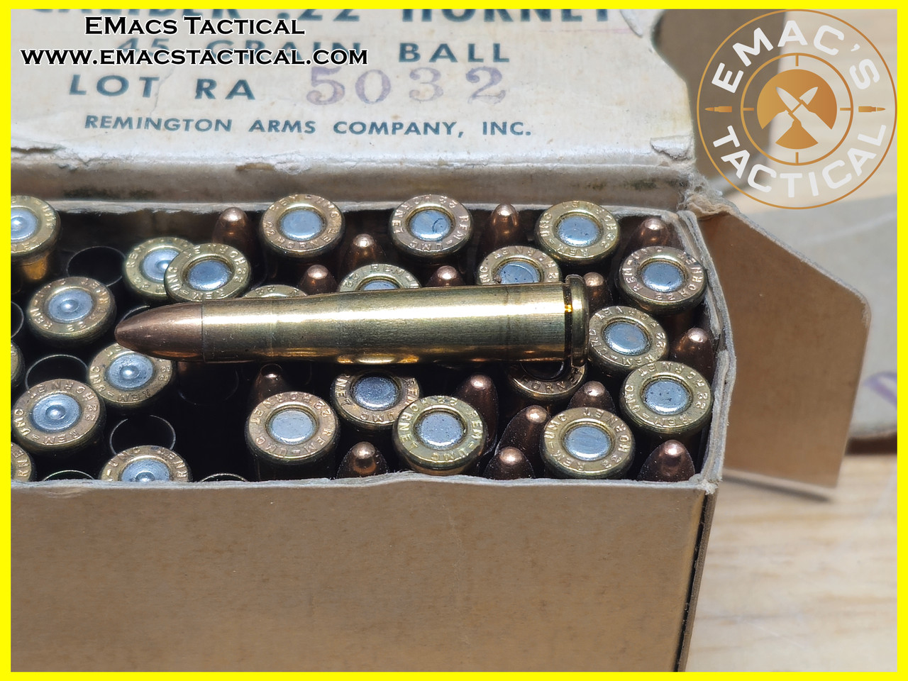 .22 Hornet Remington 50-Round Box