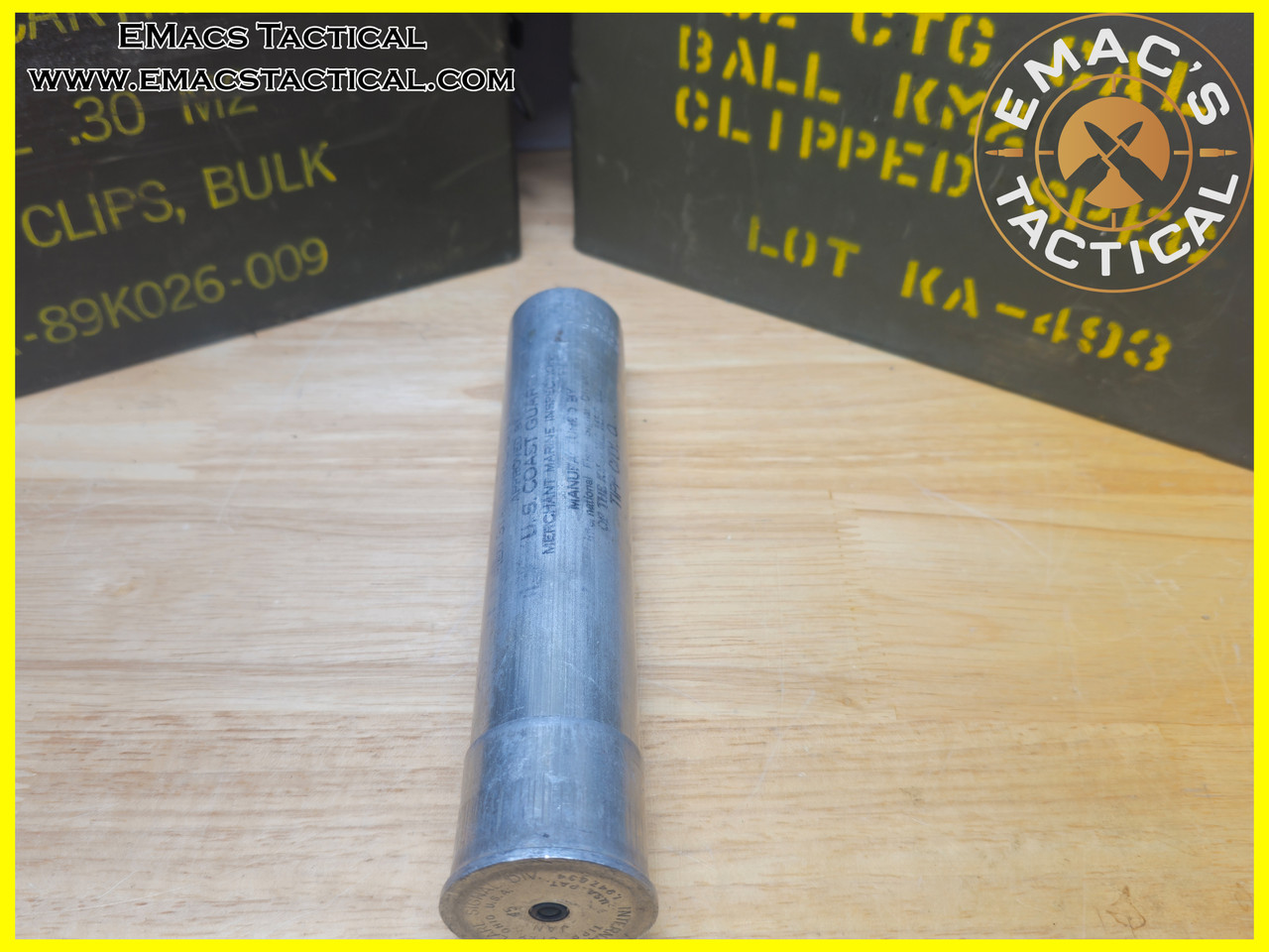 37mm WWII 1945 U.S. Coast Guard Red Star Parachute Flare