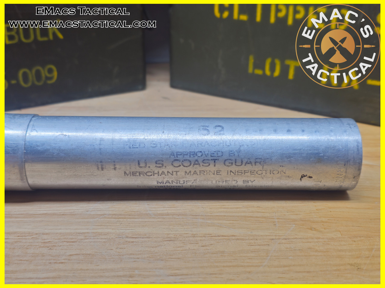 37mm WWII 1945 U.S. Coast Guard Red Star Parachute Flare