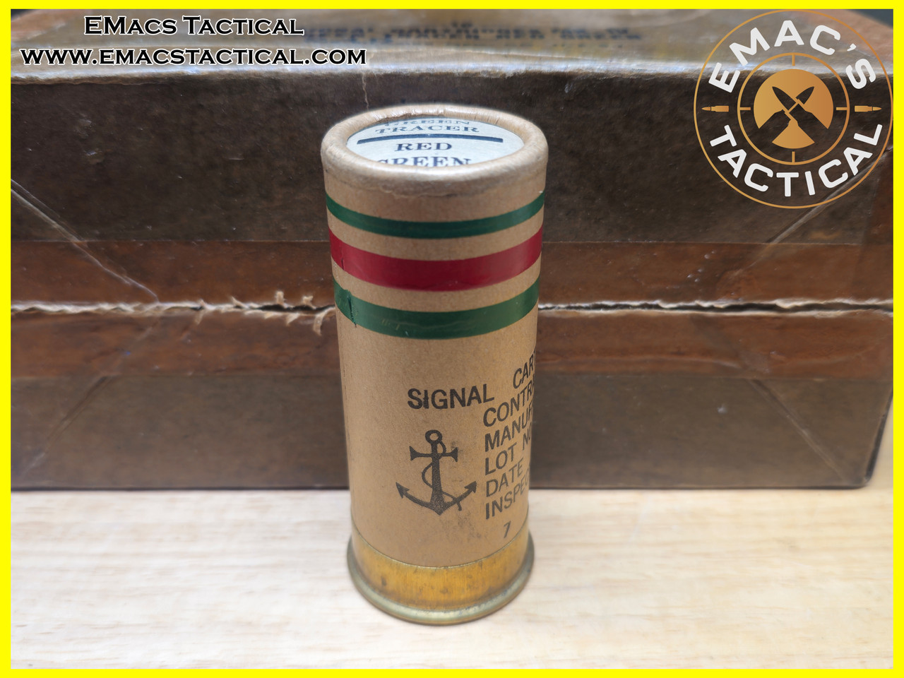 37mm 1944 Kilgore Mk IV Signal Cartridges Green Tracer