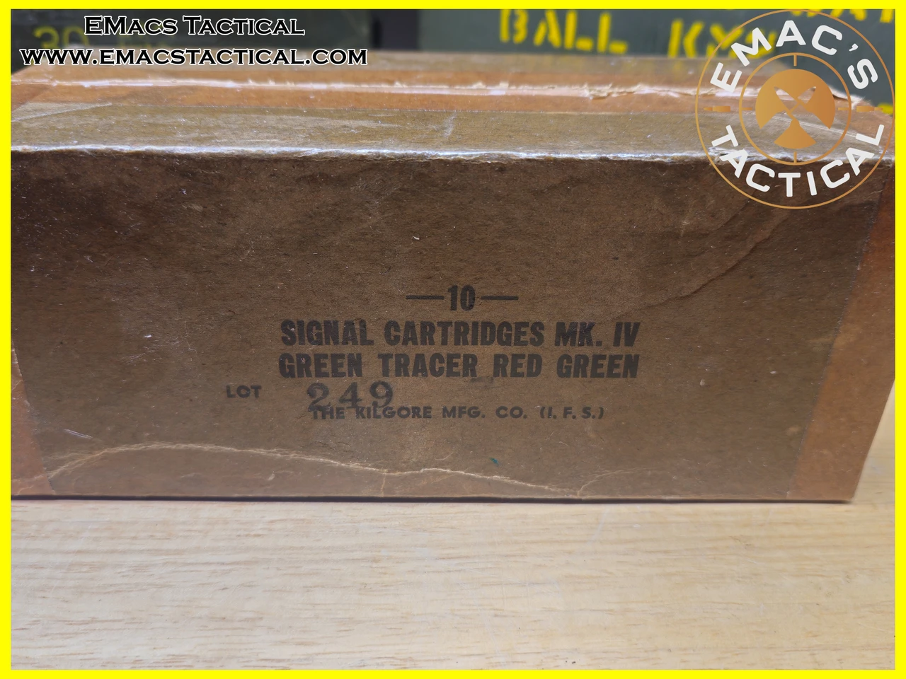 37mm 1944 Kilgore Mk IV Signal Cartridges Green Tracer