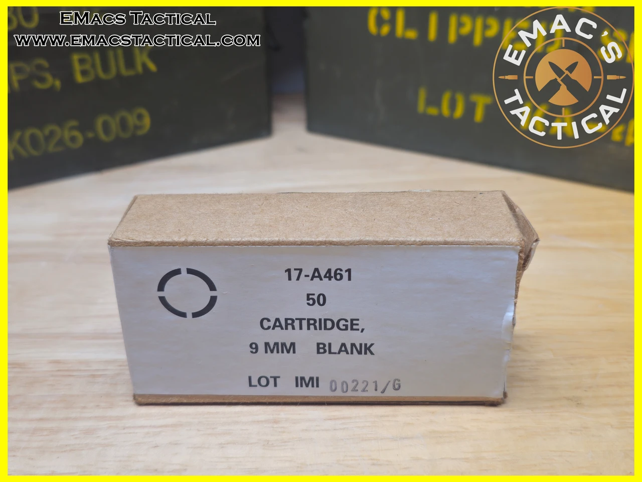 9mm Blank Cartridges IMI 17-A461 50 Round Box