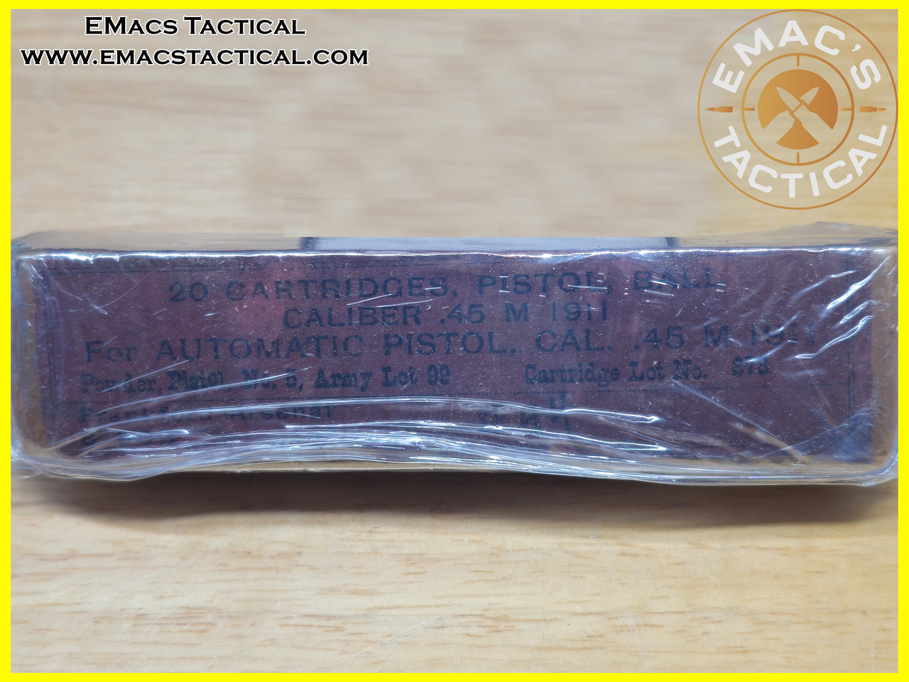 .45 ACP M1911 Pistol Ball Frankford Arsenal 20 Round Box
