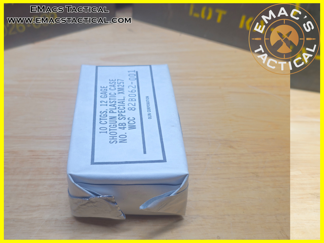 XM257 12 Gauge No. 4 Buckshot 27 Pellet Military Shotgun Ammo