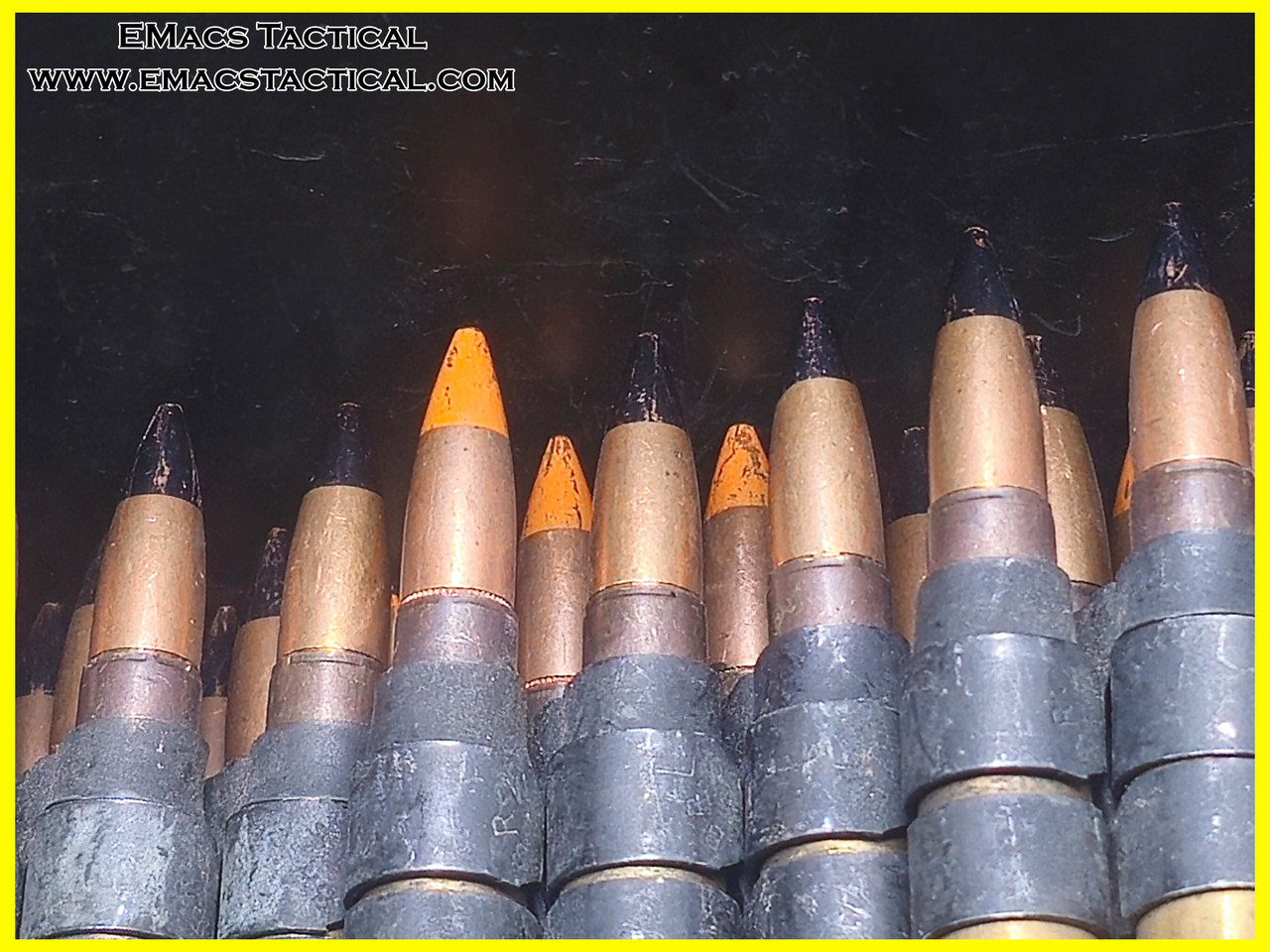 .30-06 165-Round Linked Belt - AP Tracer Mix M1919 Surplus