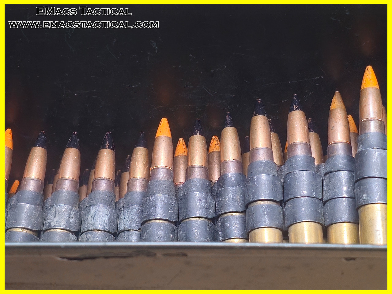 .30-06 165-Round Linked Belt - AP Tracer Mix M1919 Surplus
