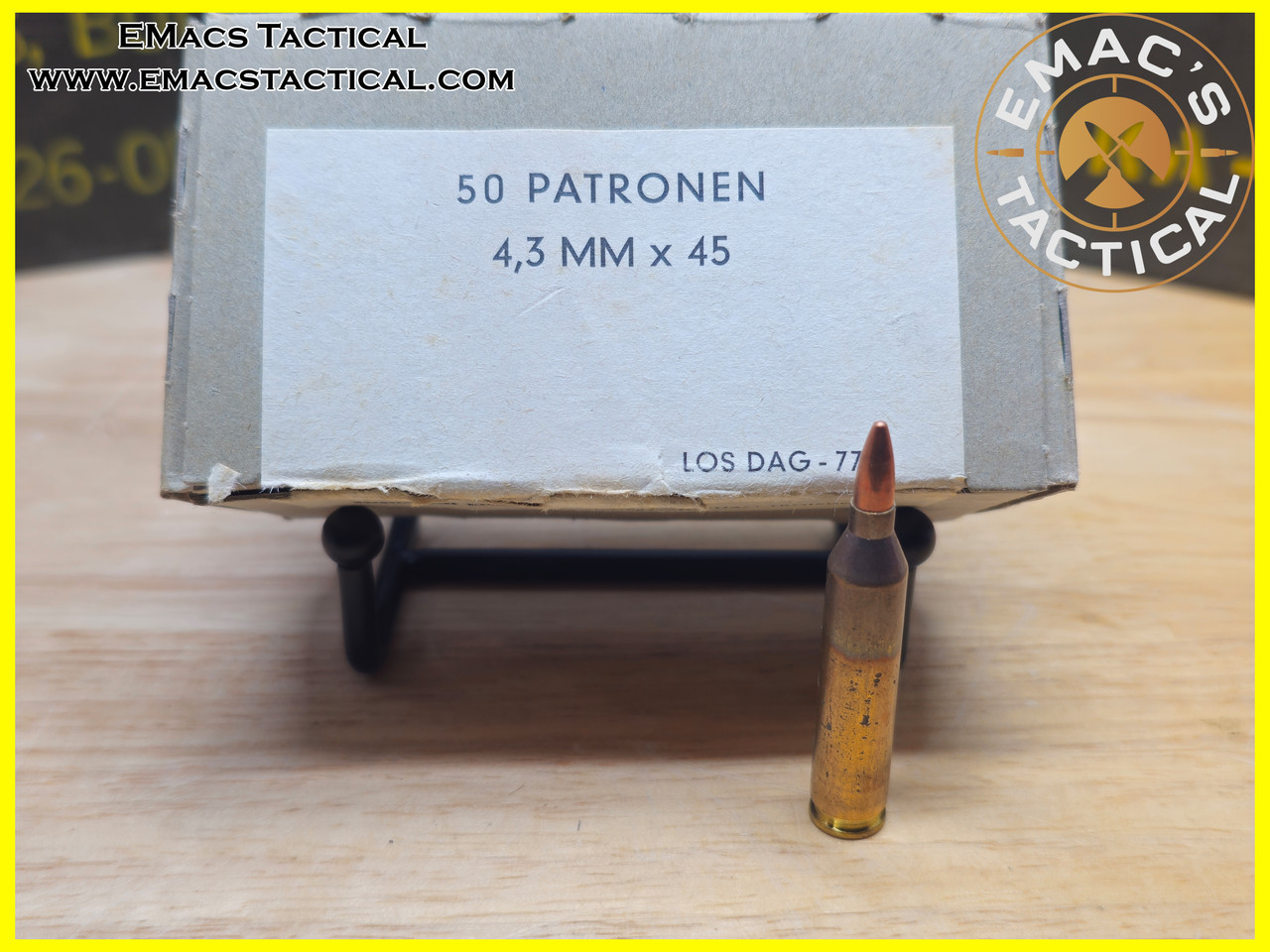 4.3x45mm DAG-77-1 Ultra-Rare Dynamit Nobel Ammunition Box