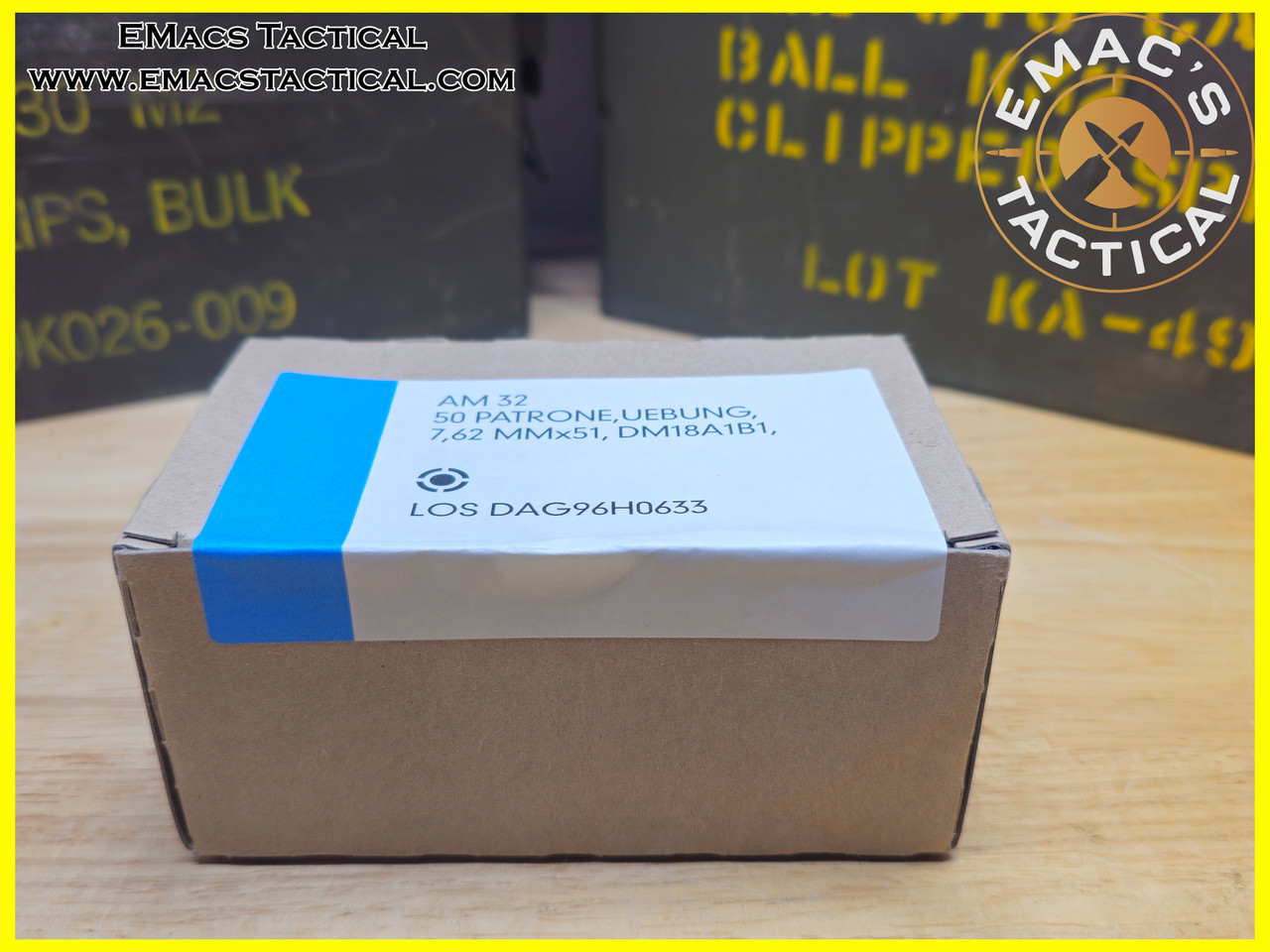 7.62x51mm NATO DM18A1B1 Practice Training Ammo DAG96H0633