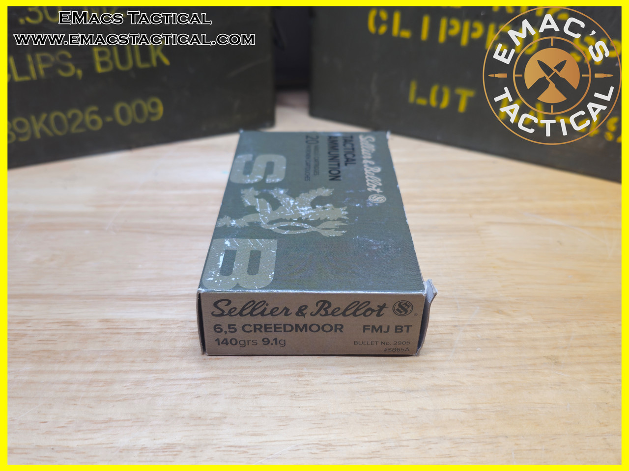 6.5 Creedmoor 140 Grain FMJ BT Tactical S&B