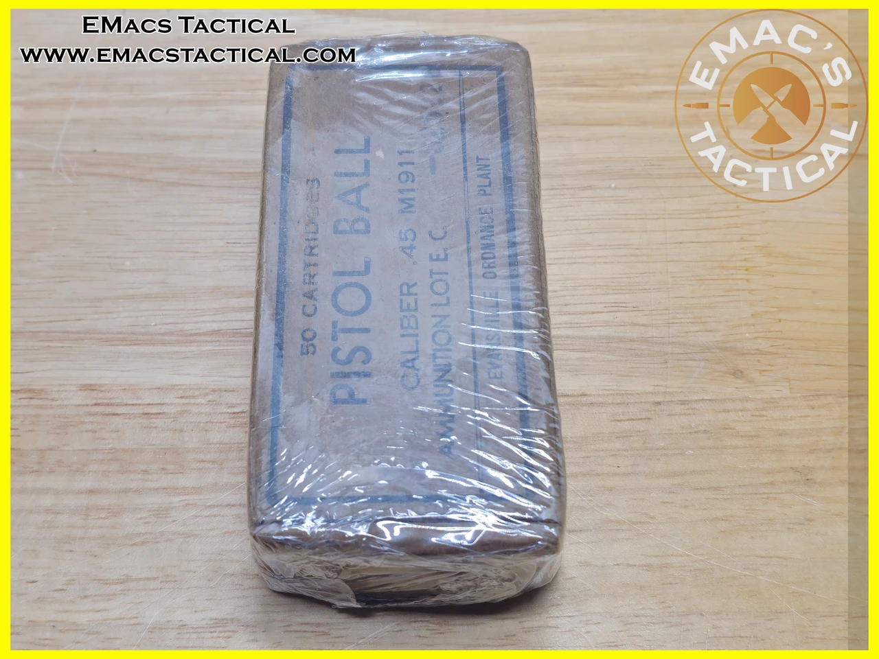 .45 ACP M1911 Pistol Ball Evansville Ordnance Plant