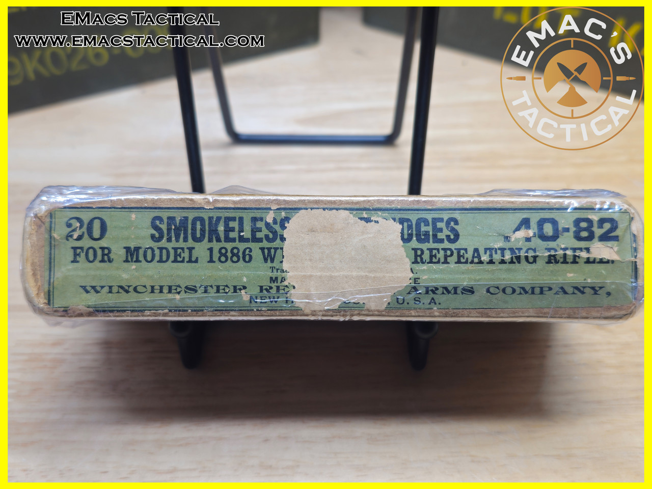 .40-82 Winchester Smokeless 260 Grain Ammunition Box