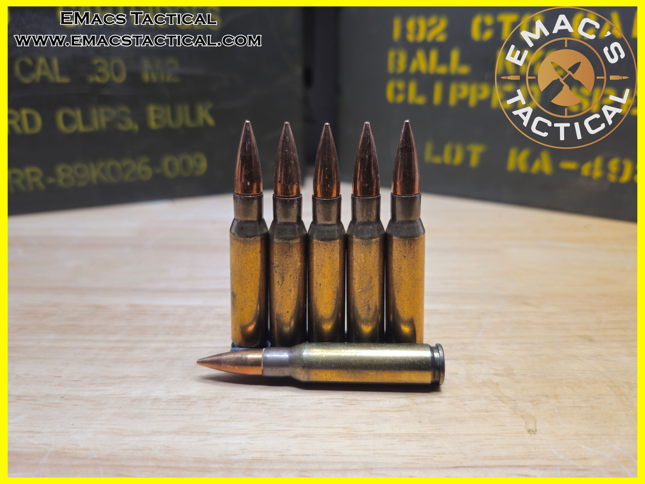 7.62x51 NATO Ball 1968 Canadian IVI 10 Rounds on Stripper Clips