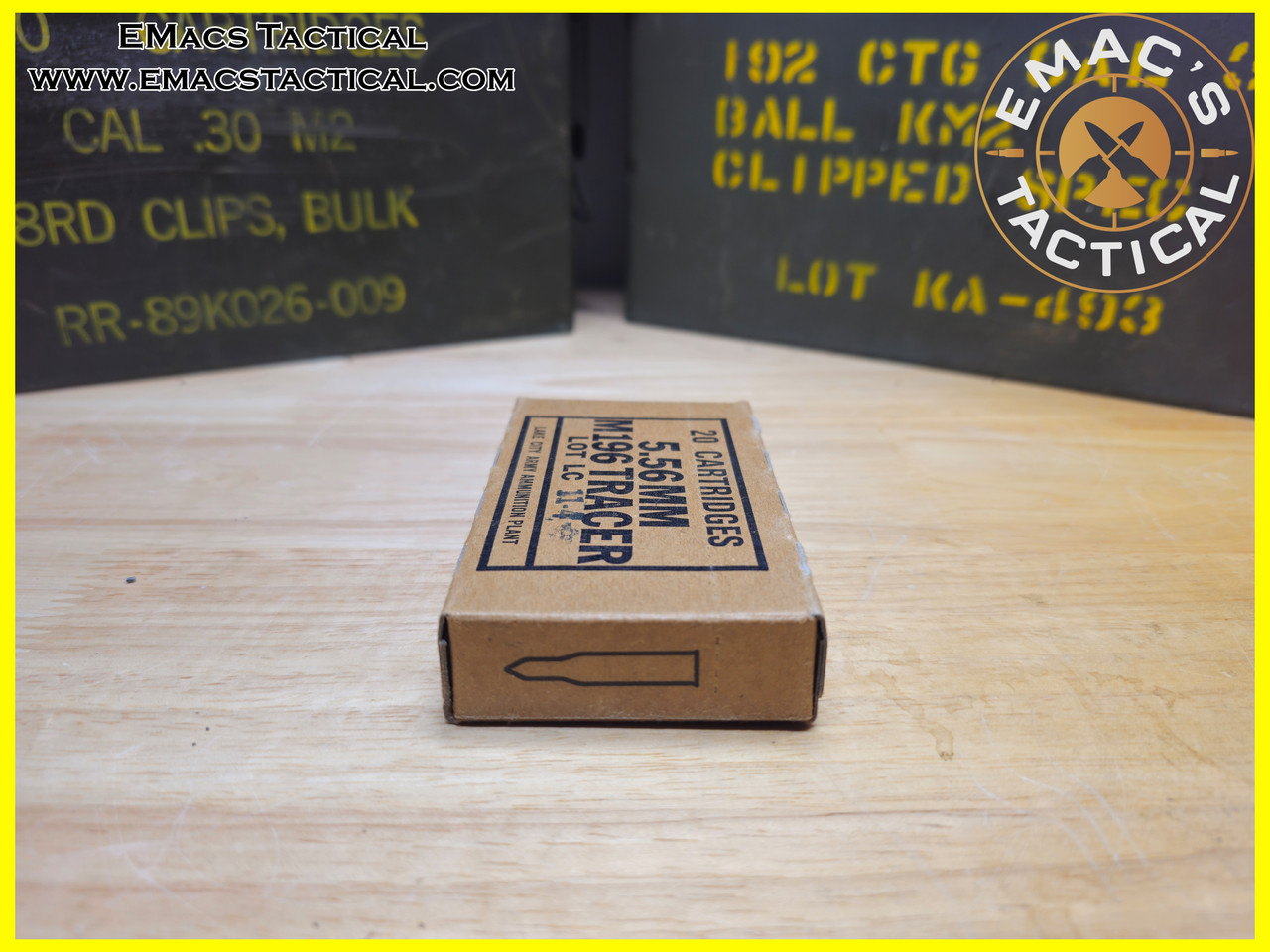 5.56mm M196 Tracer 1971 Lake City Army Ammunition