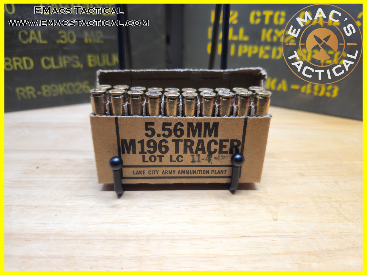 5.56mm M196 Tracer 1971 Lake City Army Ammunition