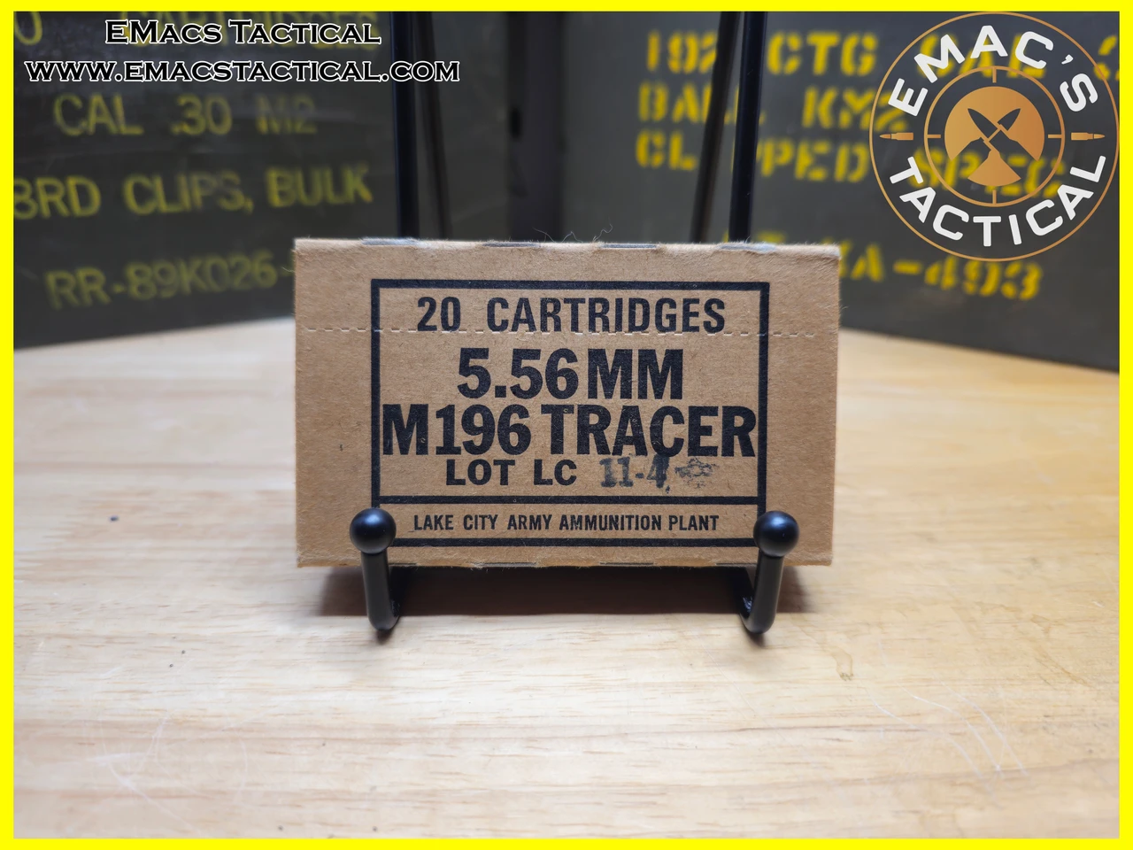5.56mm M196 Tracer 1971 Lake City Army Ammunition