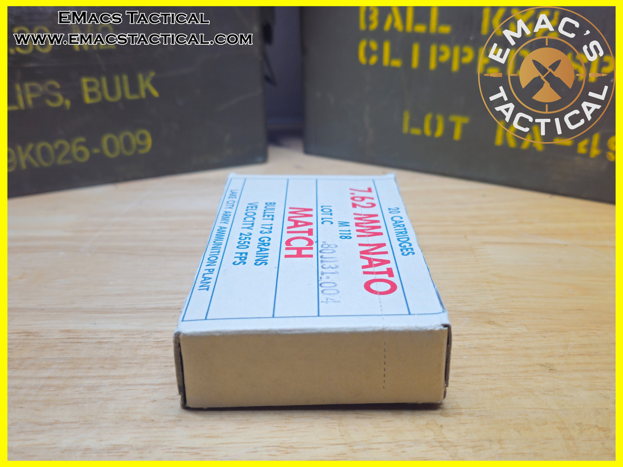 M118 7.62mm Lake City Match Ammo 20 1979 Round Box