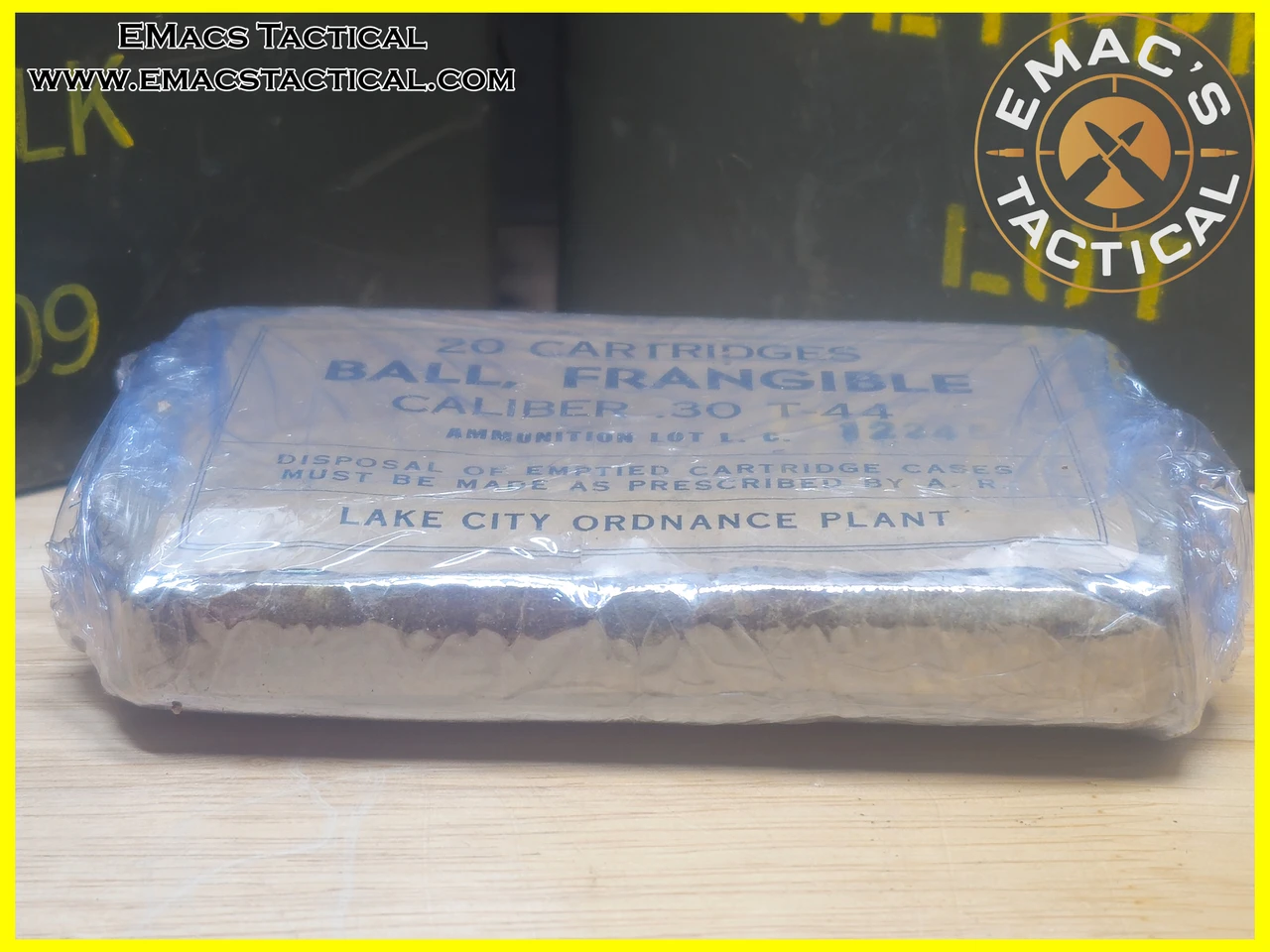 Lake City WWII .30-06 T-44 Ball Frangible Ammunition