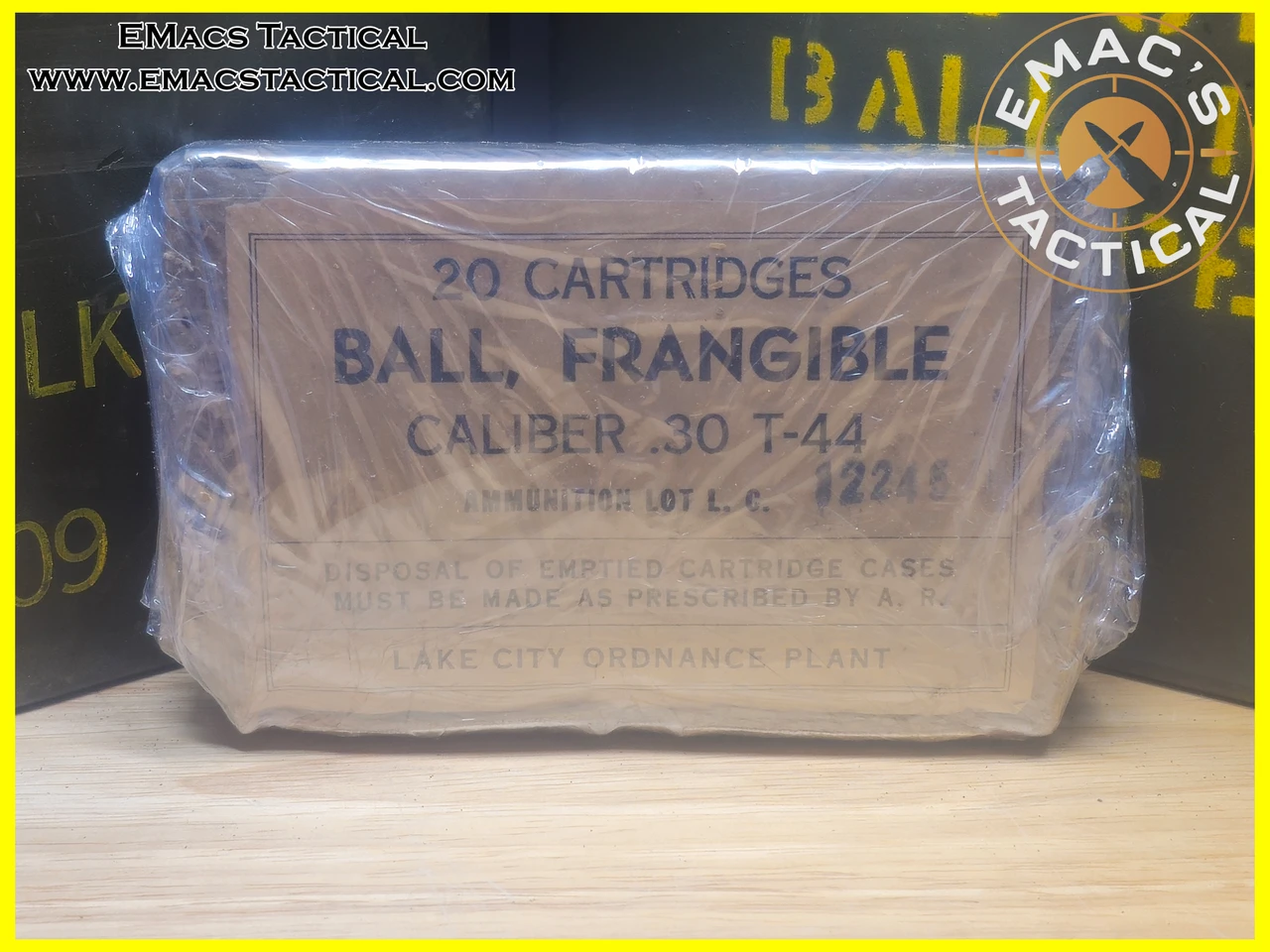 Lake City WWII .30-06 T-44 Ball Frangible Ammunition