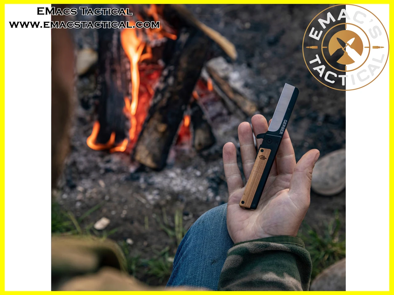 Gerber Quadrant Bamboo Folding Knife – 2.7"