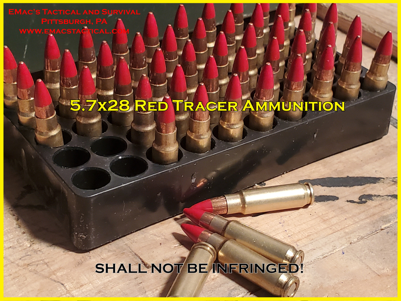 5.7x28 Tracer Red Tipped Ammo Specialty Ammunition