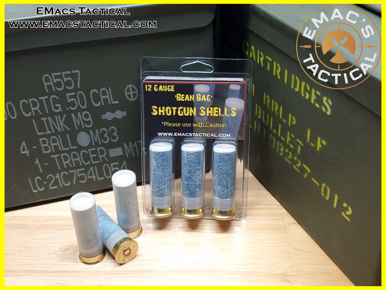 12 Gauge LEO Bean Bag Shotgun Shells 3x Pack - Exotic Ammunition