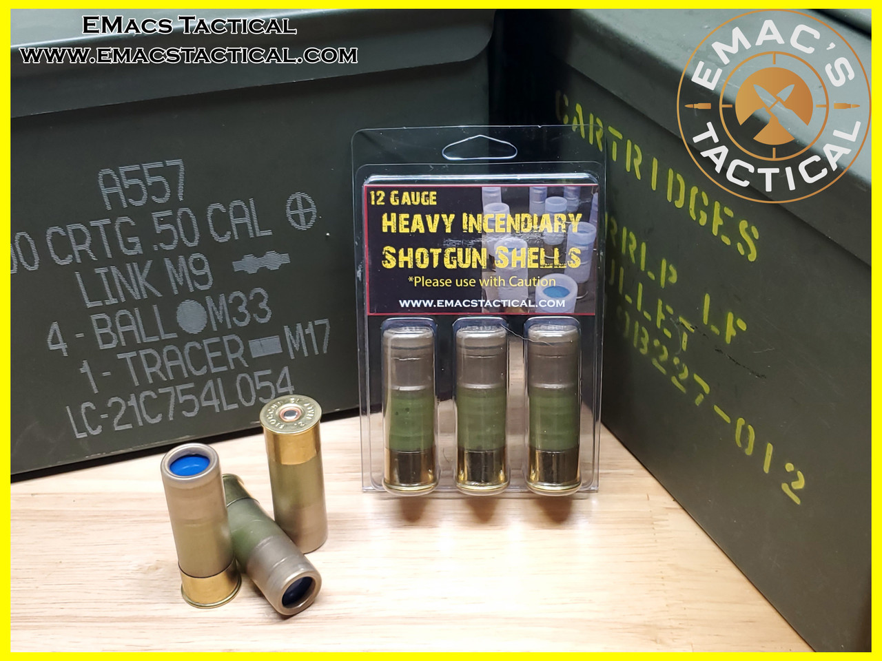 12g Heavy Incendiary Shotgun Shell 3 Pack - Exotic Ammunition
