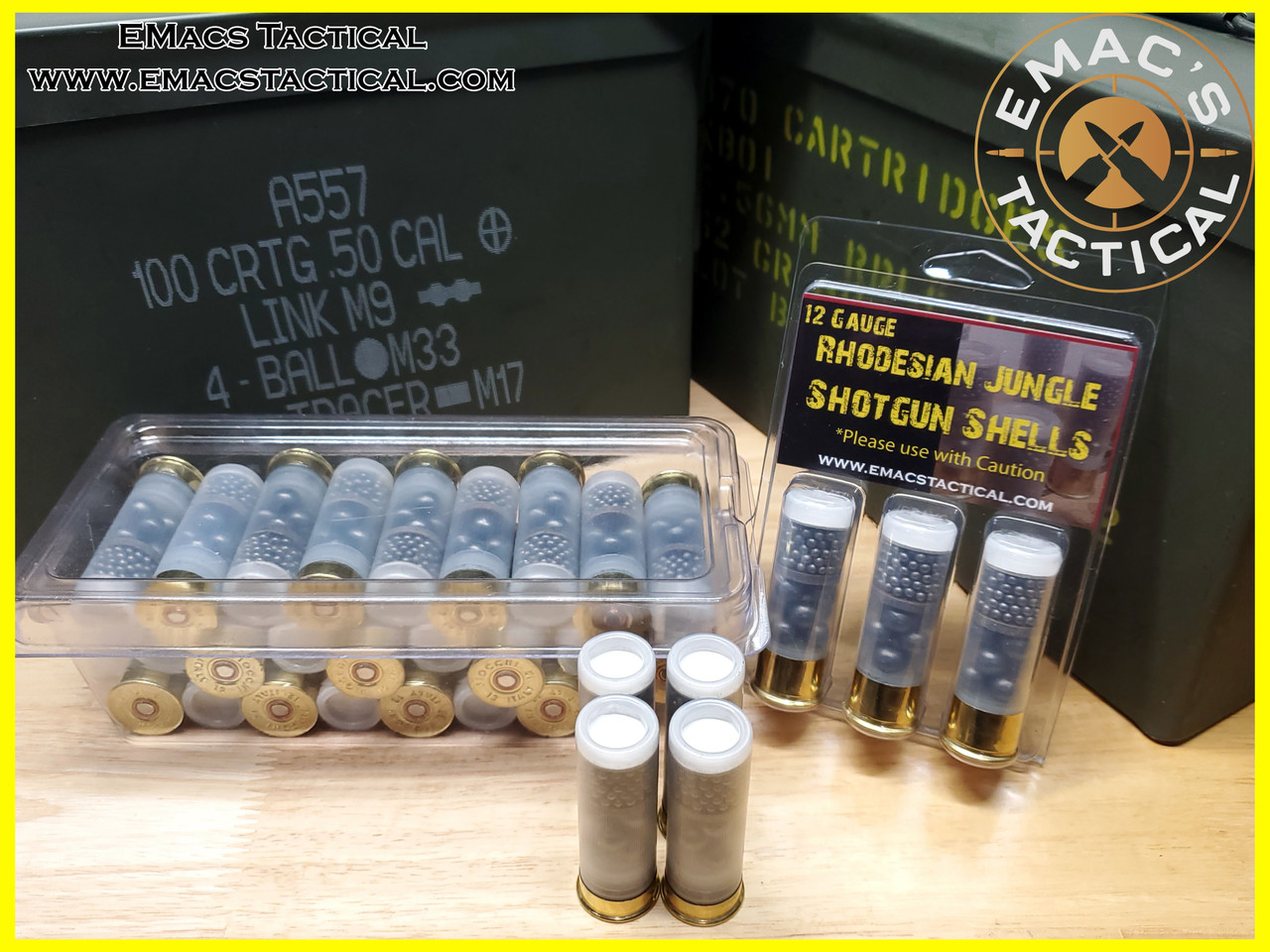 12 Gauge Rhodesian Jungle 25x Exotic Shotgun Shell Liberty Assortment Pack