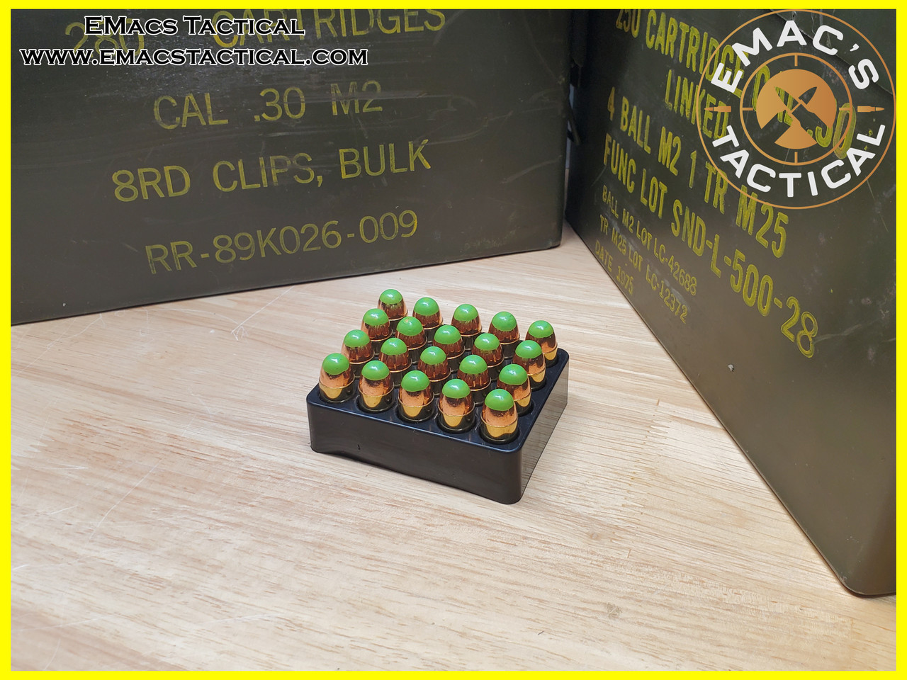 45 ACP Green Tracer Ammunition 20x Count
