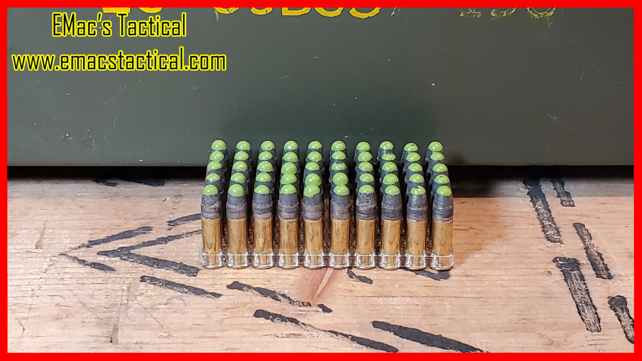 22 Long Rifle Green Tracer Ammunition 50x Count